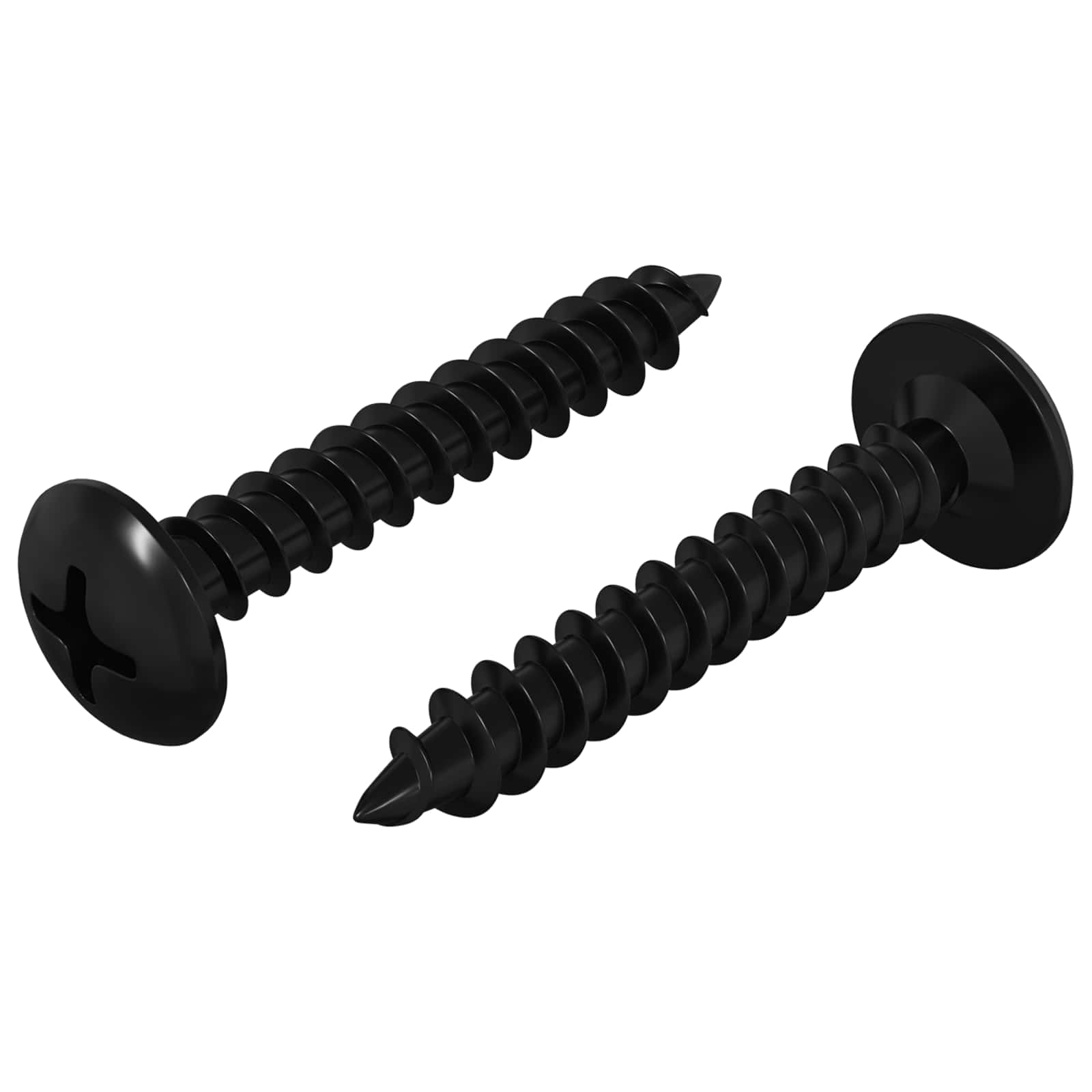 Itsekiertevä Kynsi 2 Pcs Musta 4 X 25 Mm Teräs