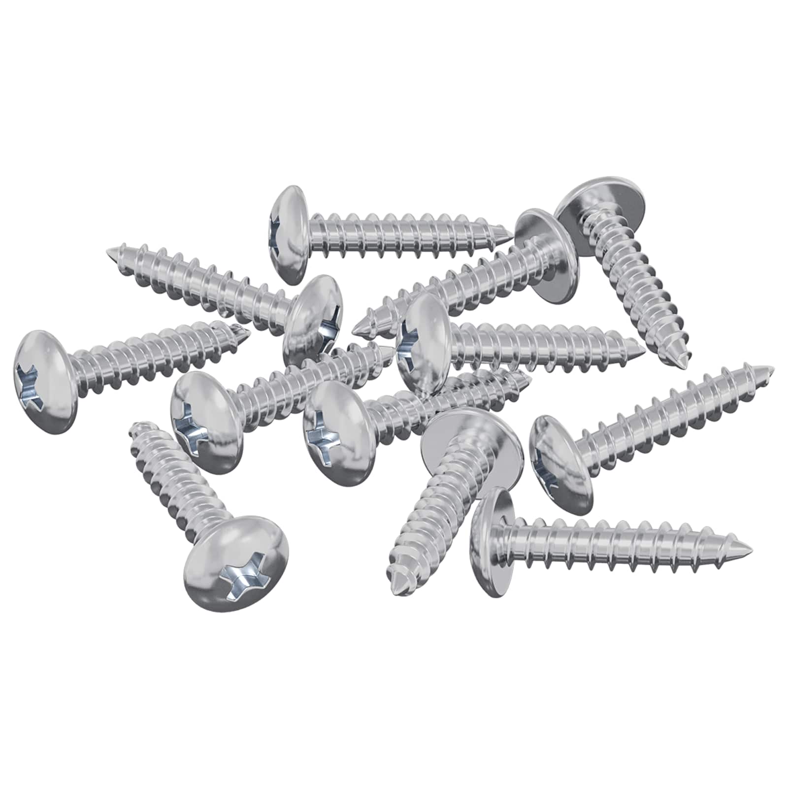 Puuruuvit 12 Pcs Hopea M3,5 X 20 Mm Teräs