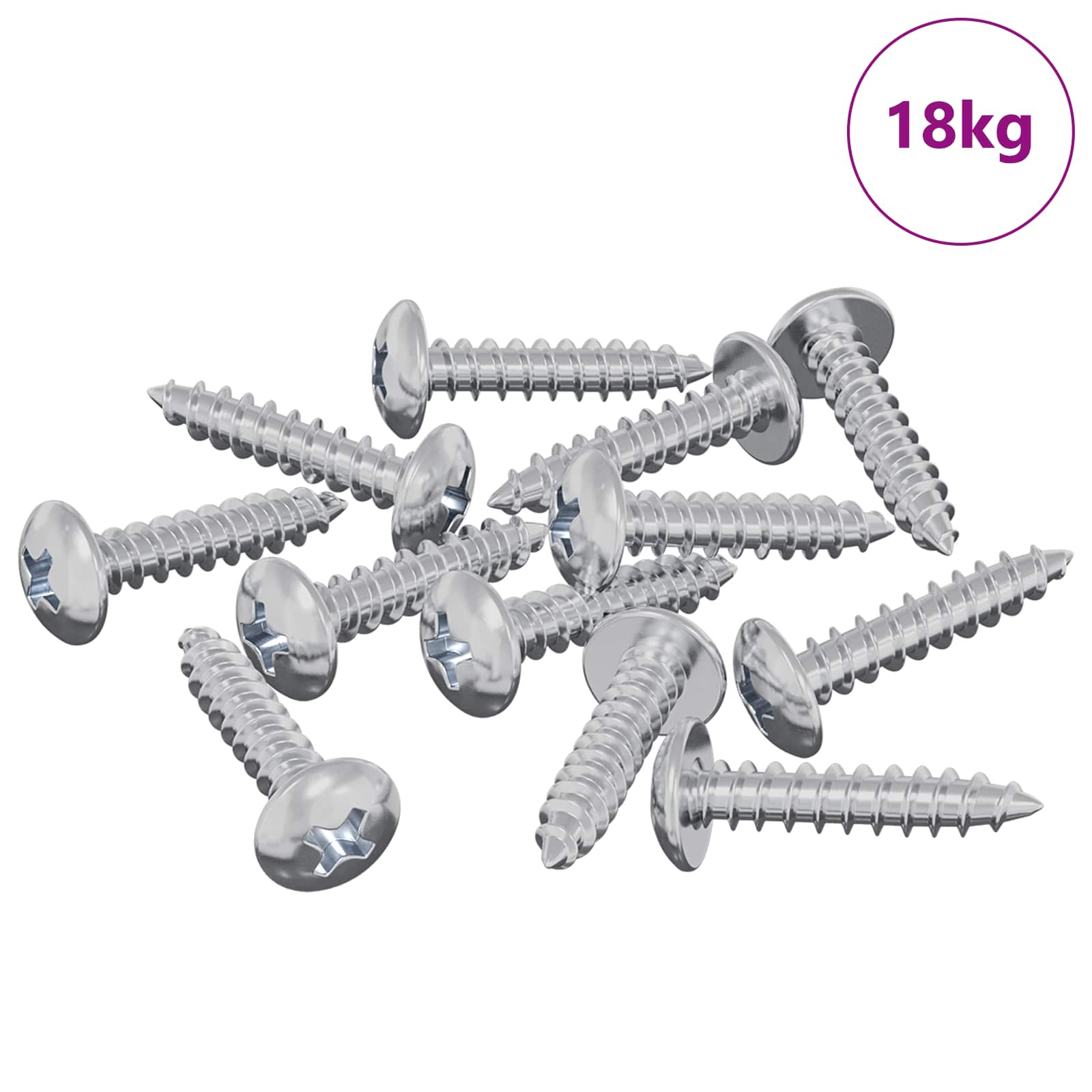 Puuruuvit 10976 Pcs Hopea Teräs