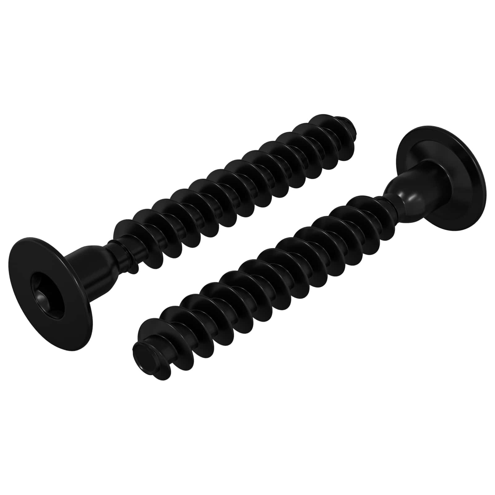 Pistorasian Korkea Ruuvi 2 Pcs Musta M5 X 40 Mm Rauta