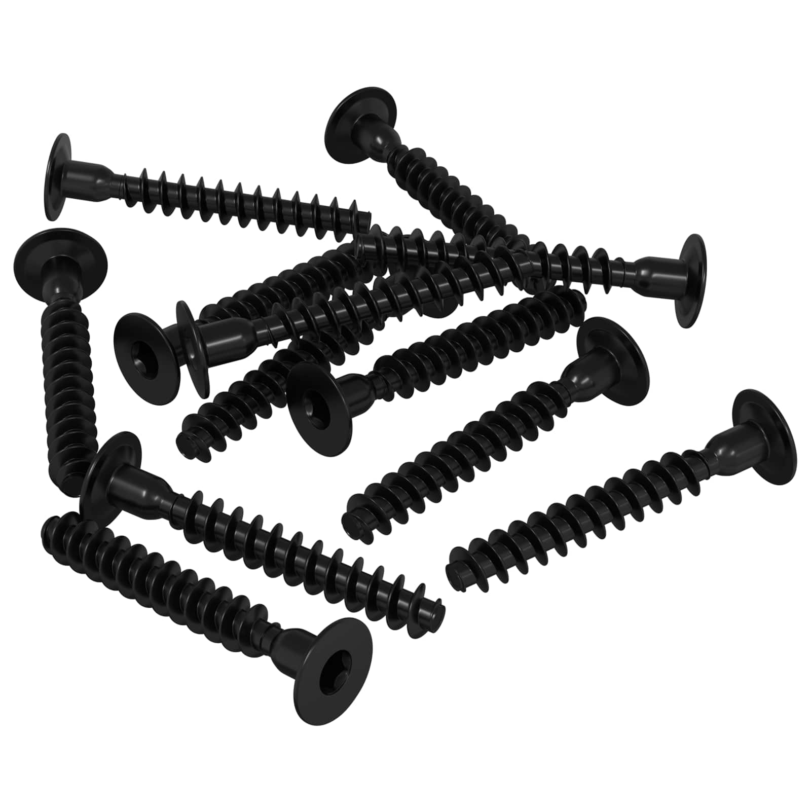 Pistorasian Korkea Ruuvi 5143 Pcs Musta Rauta