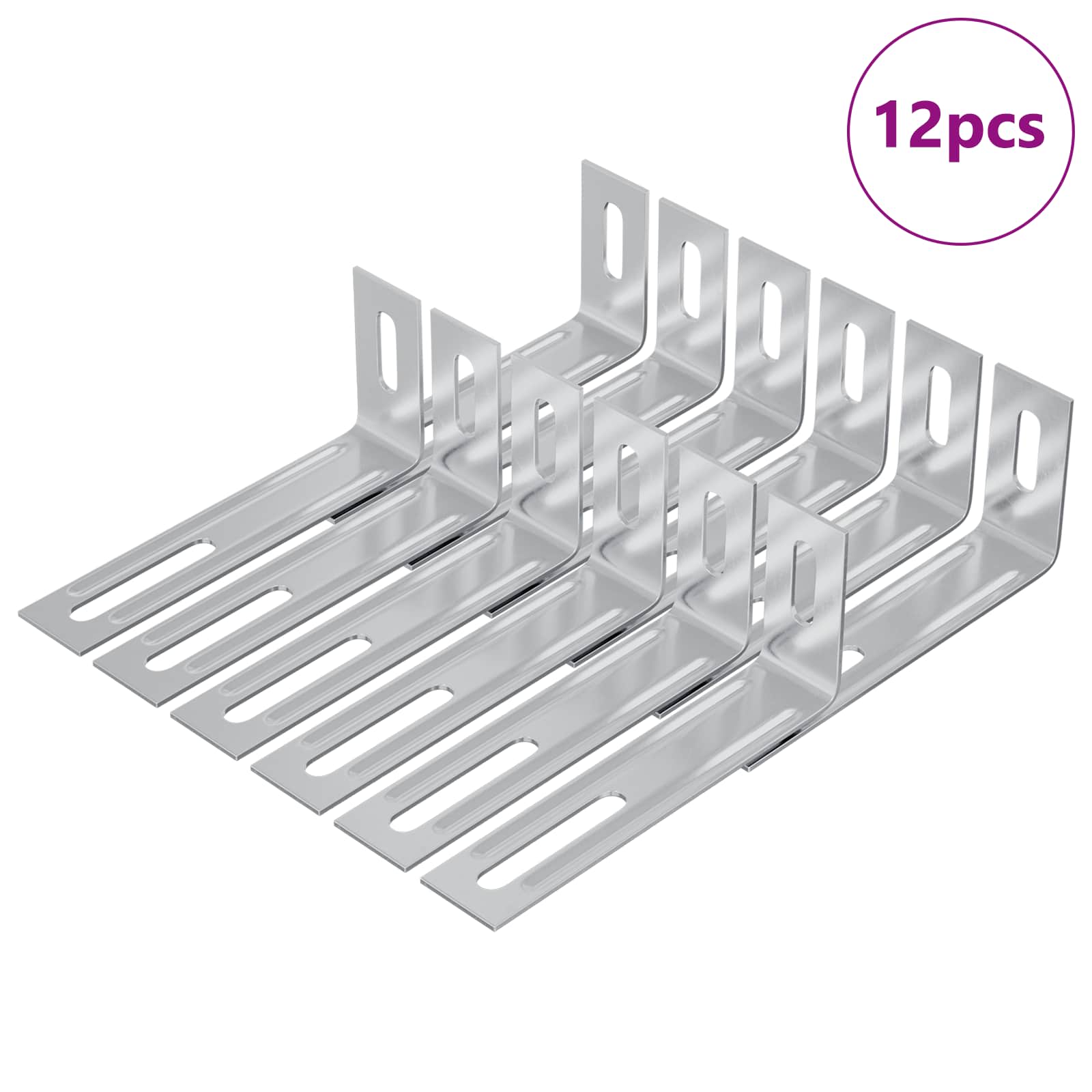 Antikallistuskiinnike 12 Pcs Hopea 74,5 X 15 X 32 Mm Rauta