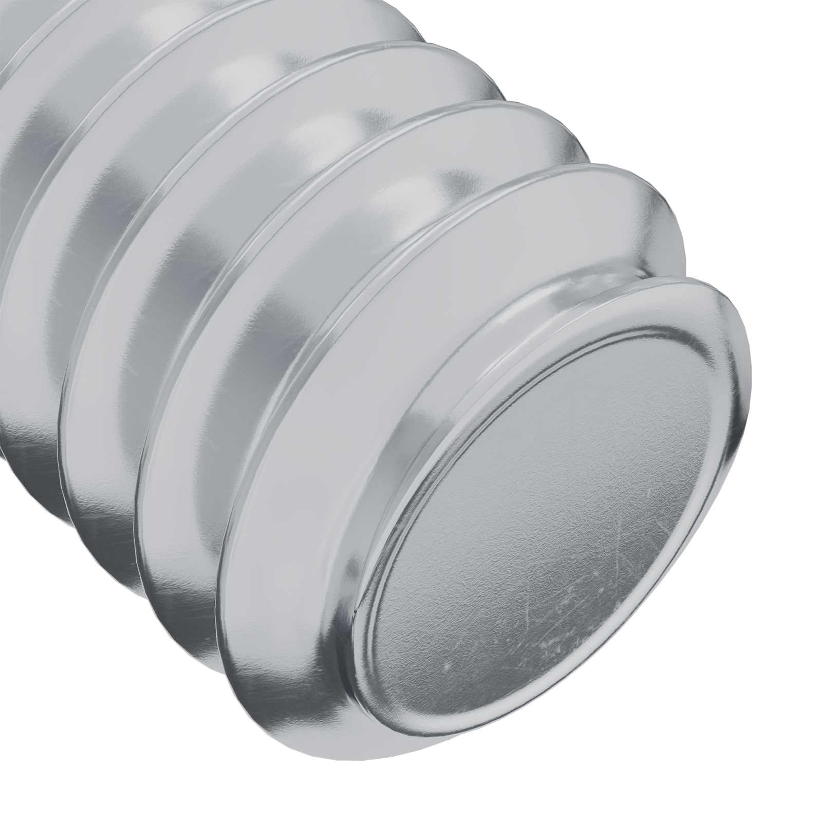 Päätylukitusruuvi 2 Pcs Hopea M6 X 15 Mm Teräs