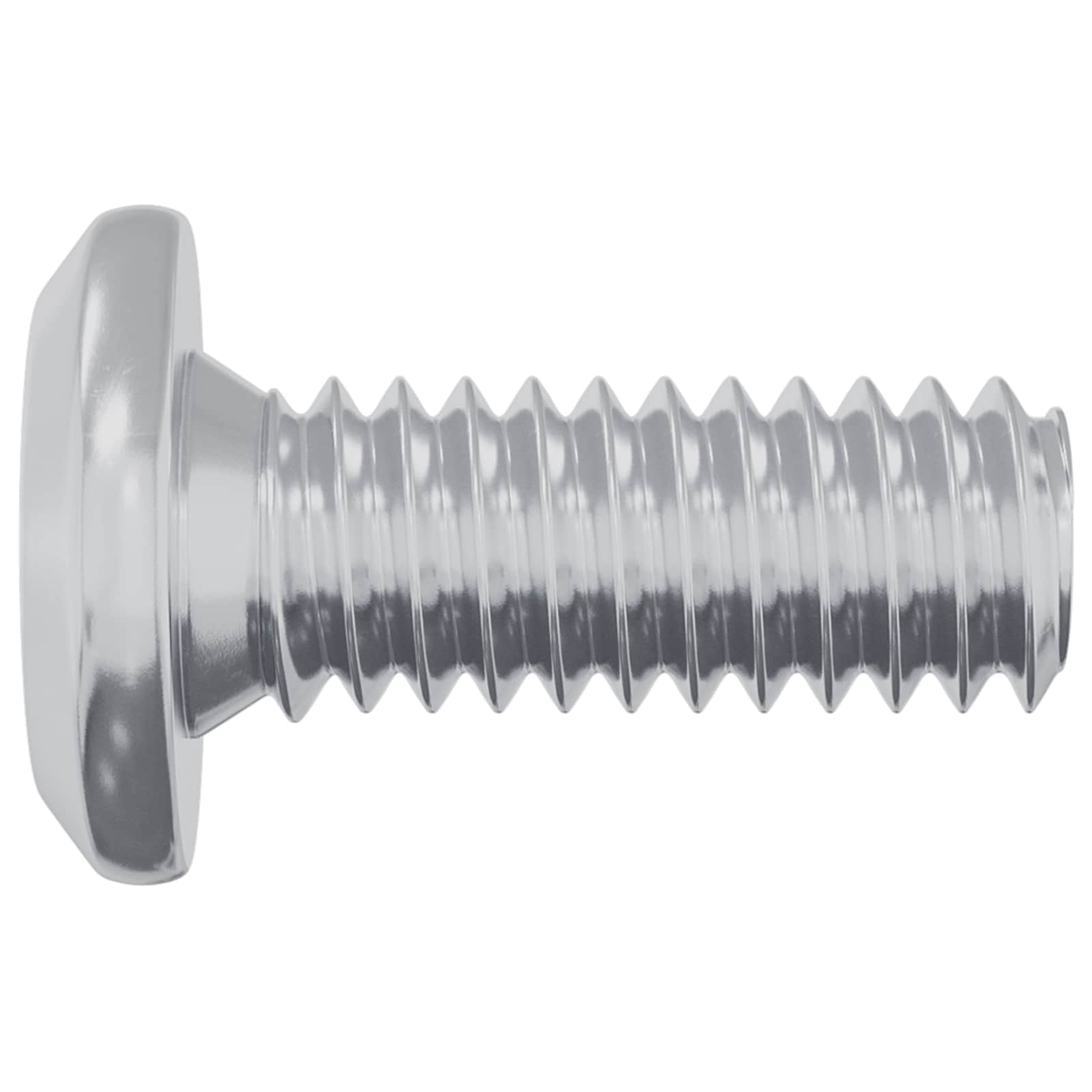 Päätylukitusruuvi 12 Pcs Hopea M6 X 15 Mm Teräs
