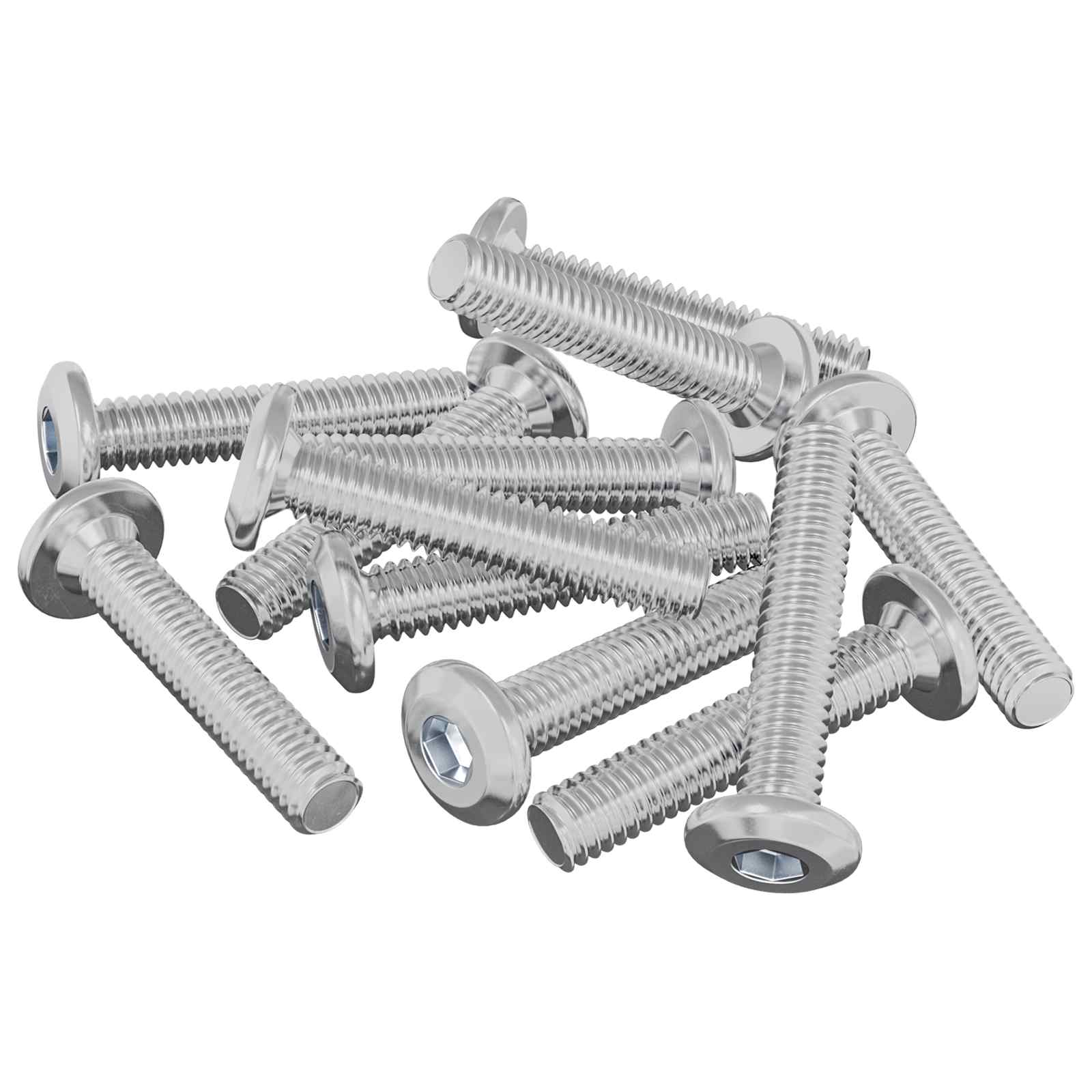 Päätylukitusruuvi 2647 Pcs Hopea Teräs
