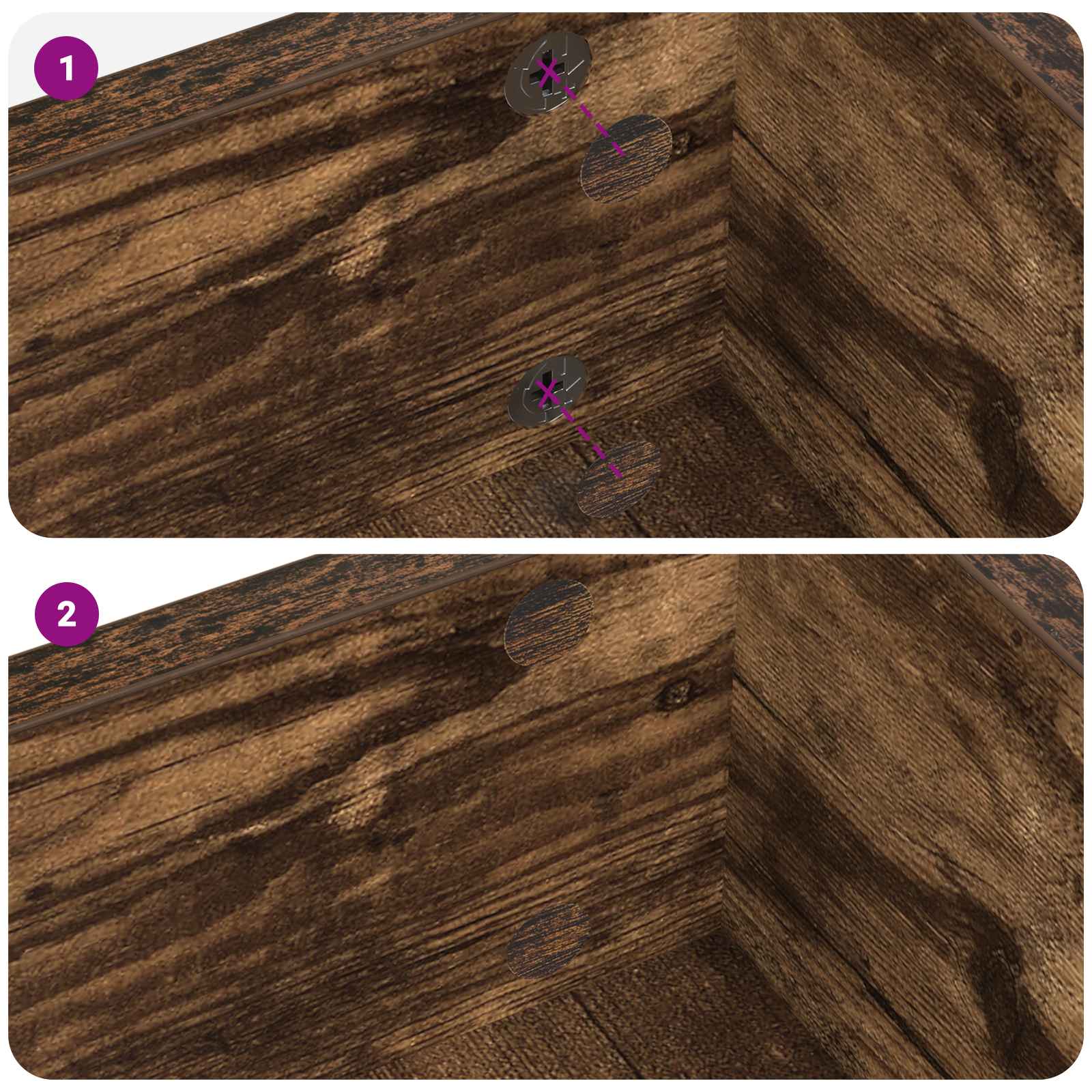 Itsekiinnittyvä Ruuvikansi 12 Pcs Savupähkinä Ø 20 X 0,5 Mm