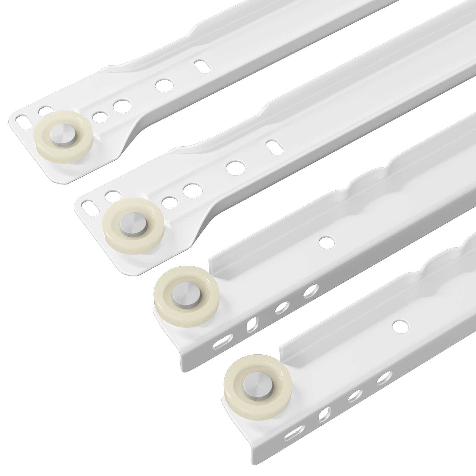Laatikkosanka 2 Pcs Valkoinen 300 Mm Teräs
