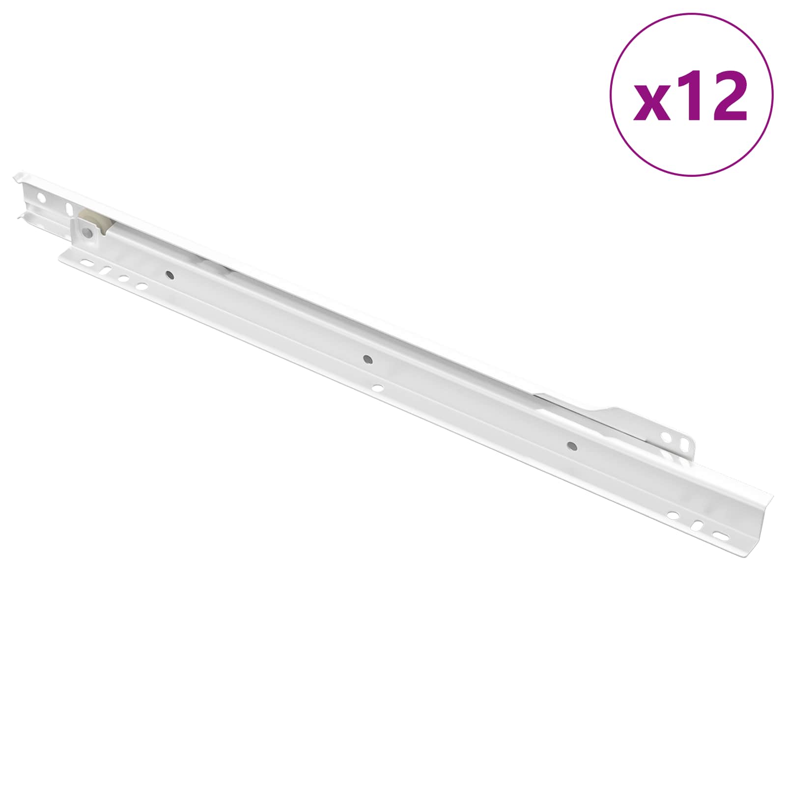 Laatikkosanka 12 Pcs Valkoinen 350 Mm Teräs