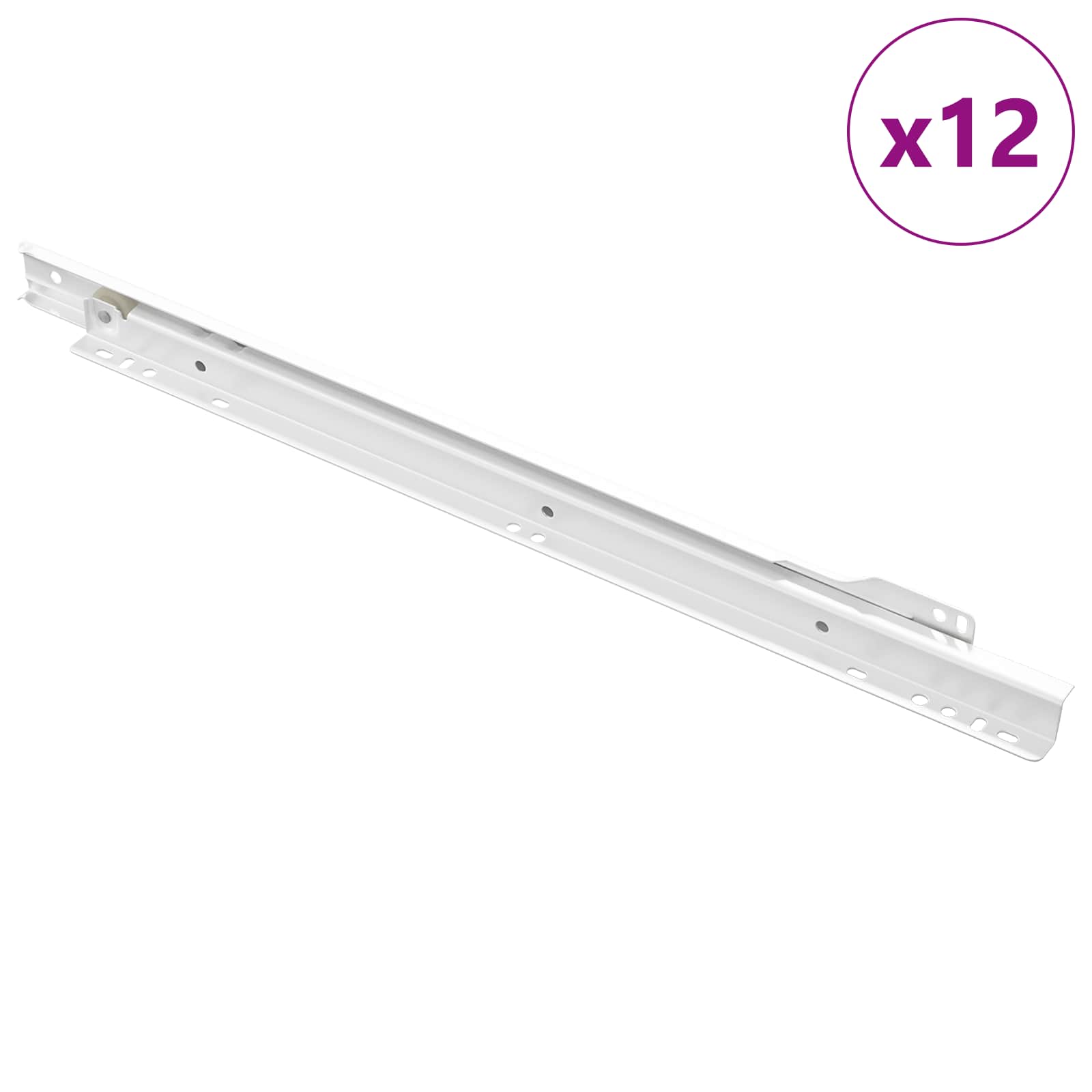 Laatikkosanka 12 Pcs Valkoinen 400 Mm Teräs