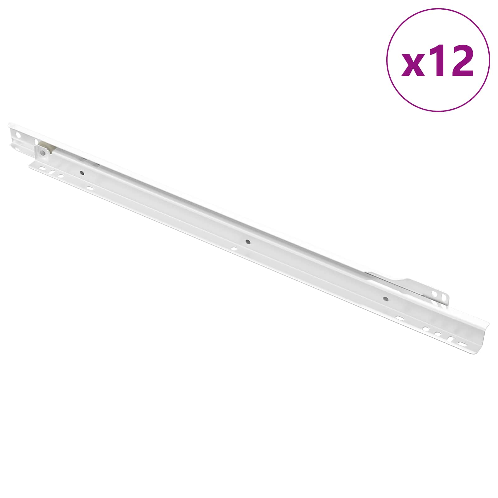 Laatikkosanka 12 Pcs Valkoinen 450 Mm Teräs