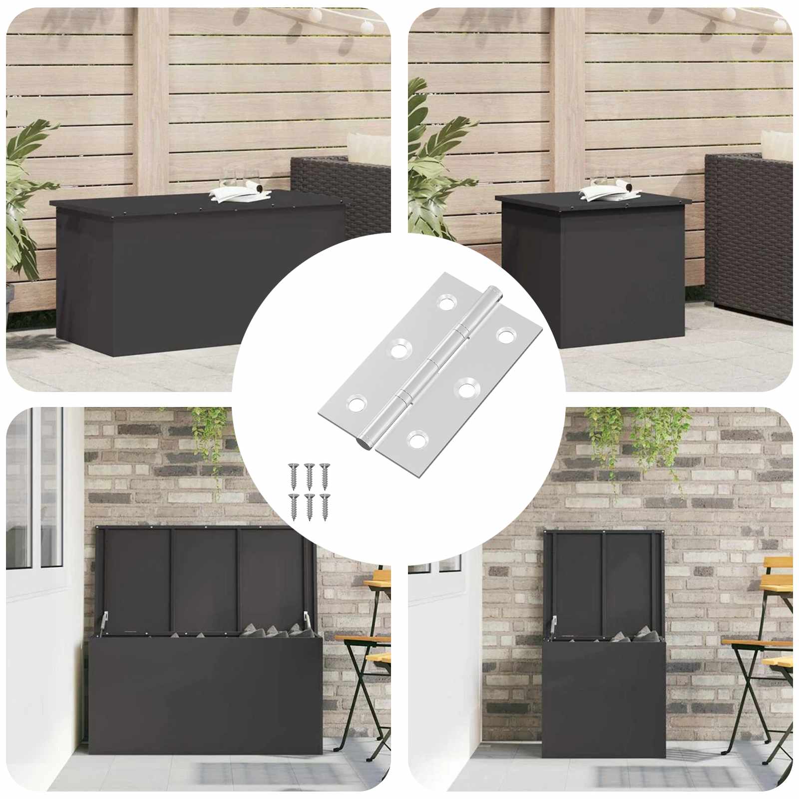 Sarana Yksivärinen 12 Pcs Hopea 58 X 35 X 1 Mm Teräs