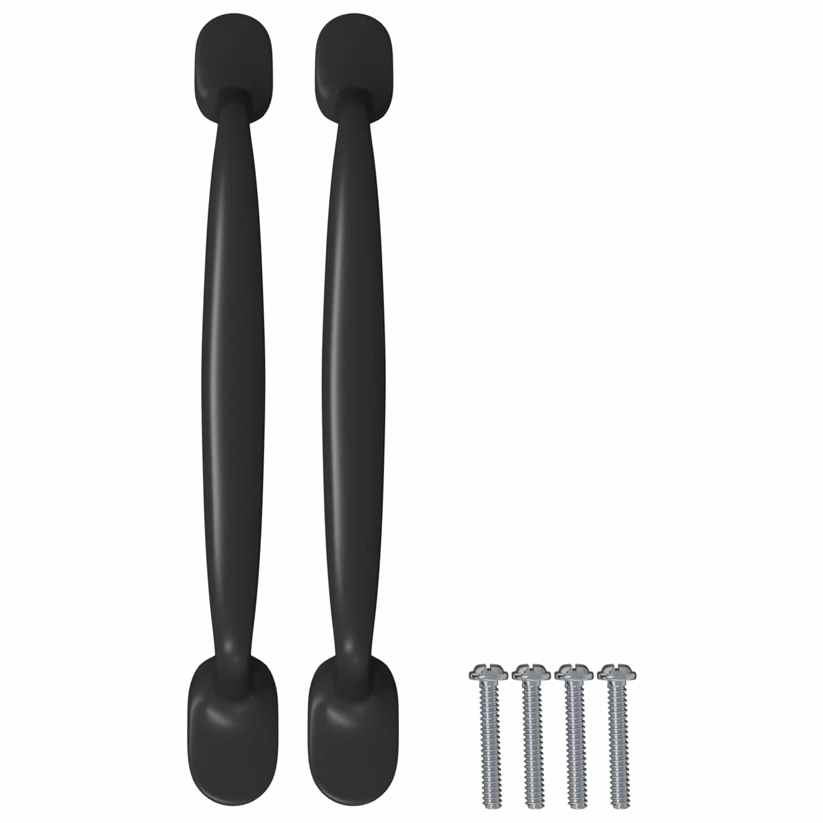 Huonekalujen Kahva 12 Pcs Musta 130 X 19,4 X 22,3 Mm Alumiini