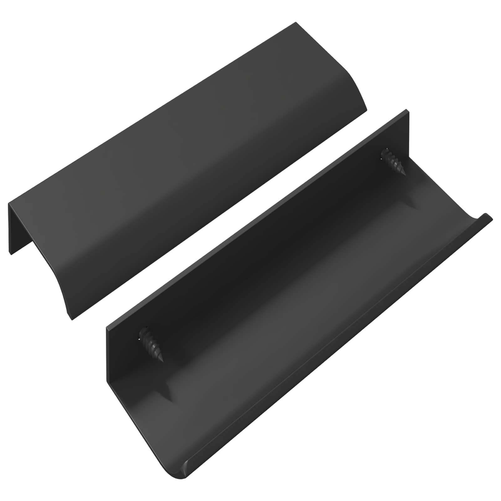 Kahva 2 Pcs Musta 120 X 39.6 X 17 Mm Alumiini