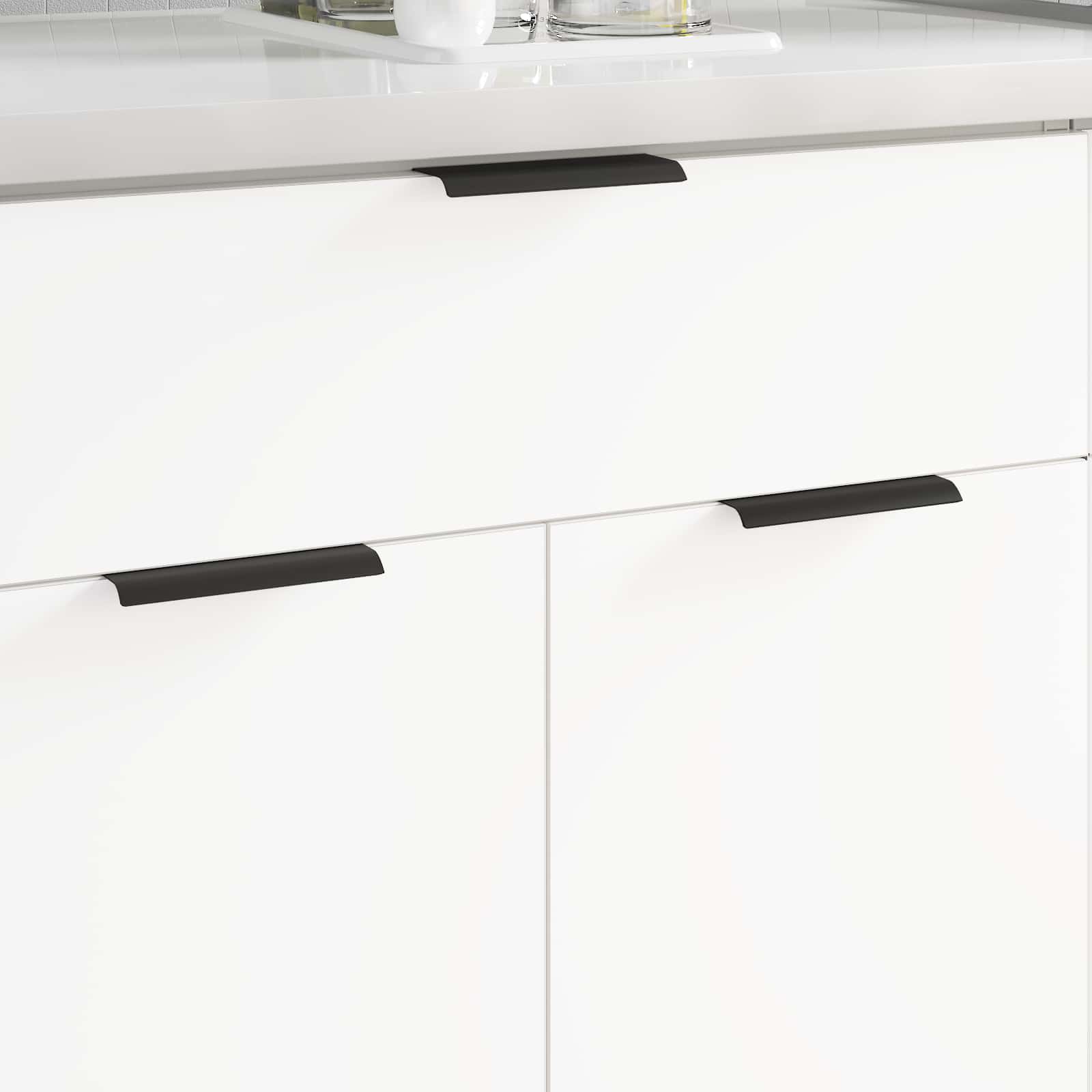 Kahva 12 Pcs Musta 120 X 39.6 X 17 Mm Alumiini