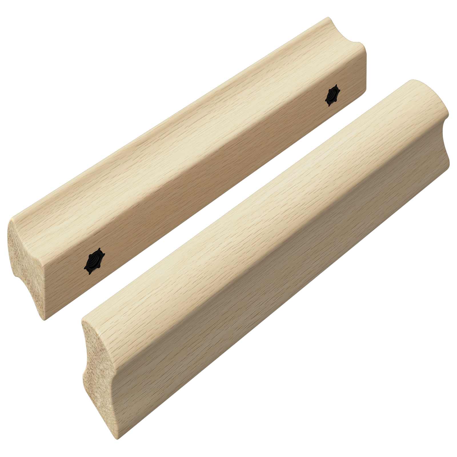 Suora Kahva 2 Pcs Luonnonpuun Väri 130 X 25 X 30 Mm