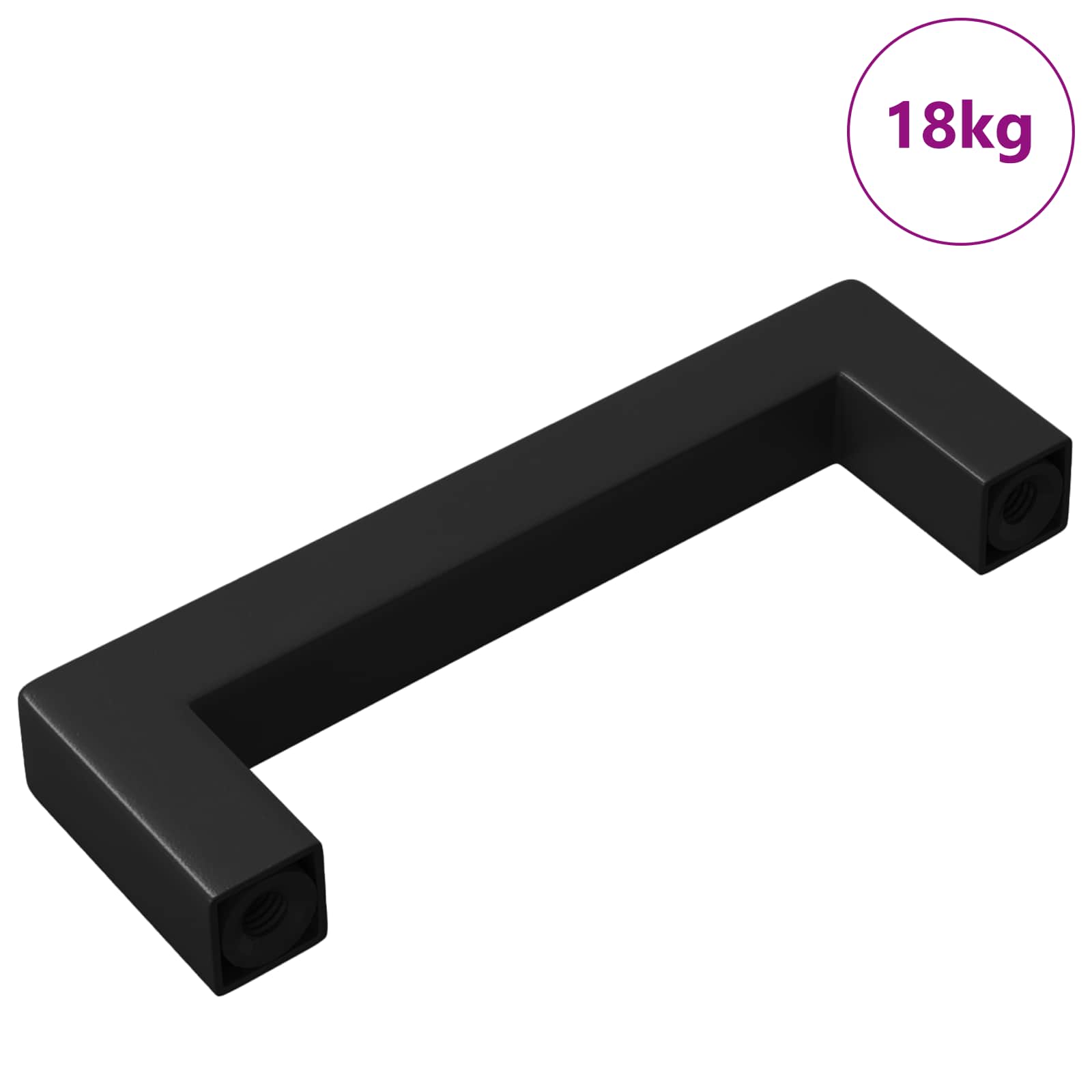 Huonekalujen Kahva 530 Pcs Musta 105 X 12 X 36 Mm Rauta