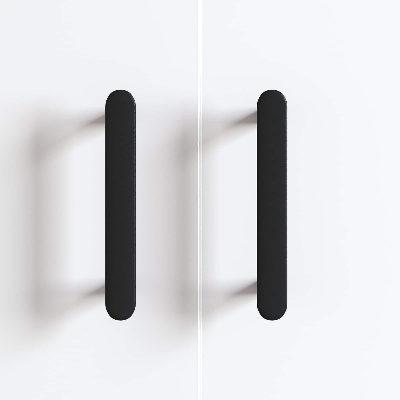 Kaappikahva 2 Pcs Musta 121 X 16.6 X 28.3 Mm Rauta