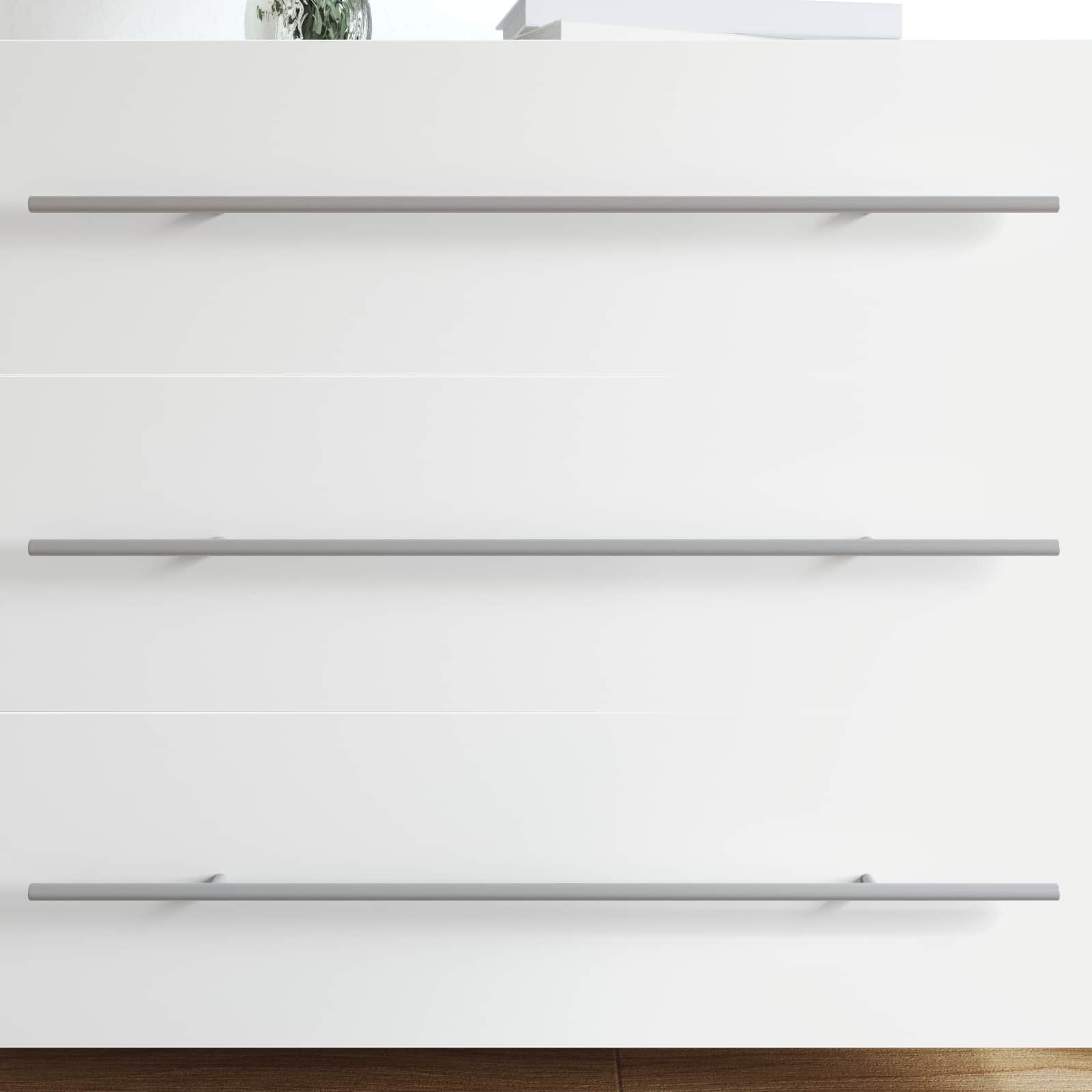 Kaappikahva 2 Pcs Hopea 700 Mm Ruostumaton Teräs