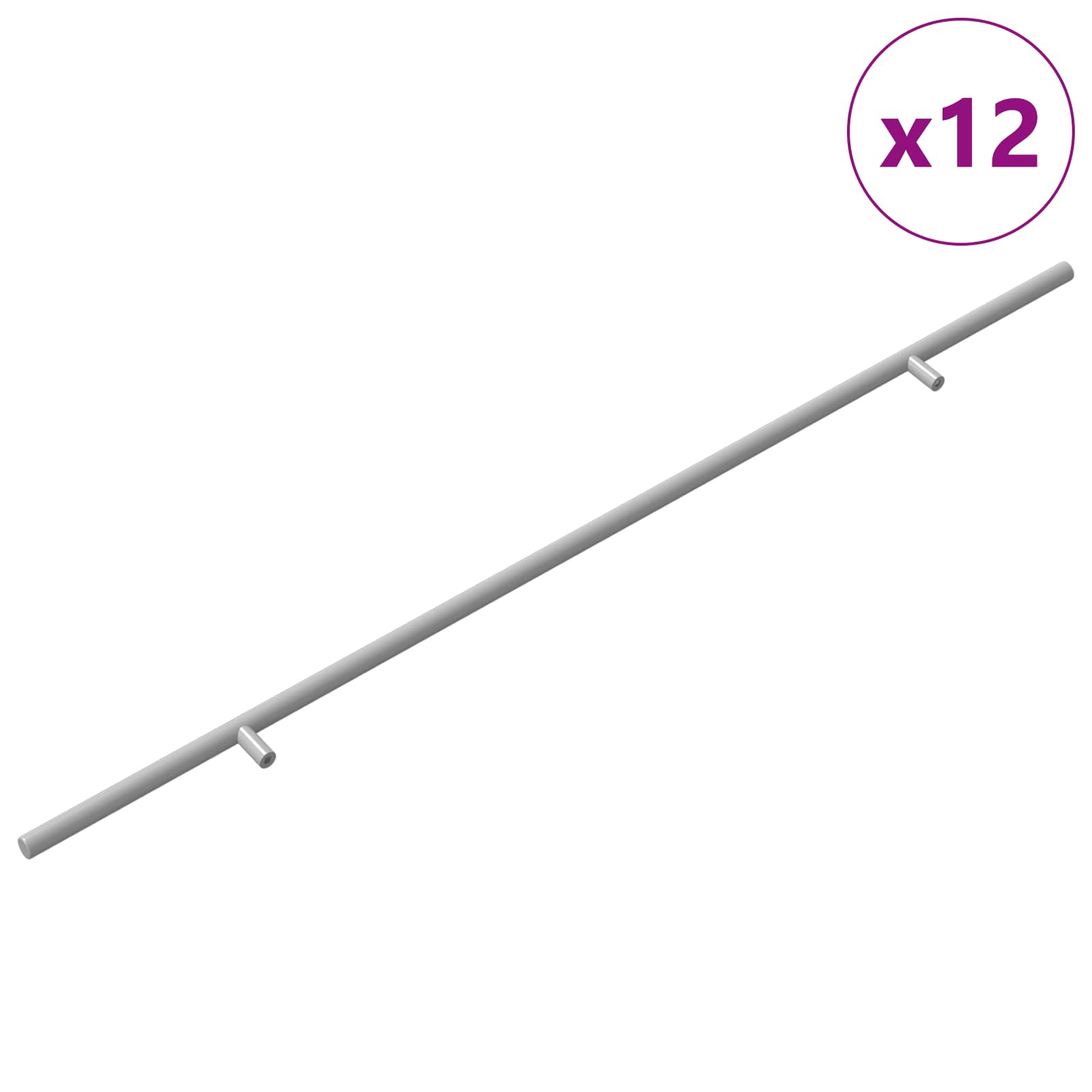 Kaappikahva 12 Pcs Hopea 700 Mm Ruostumaton Teräs