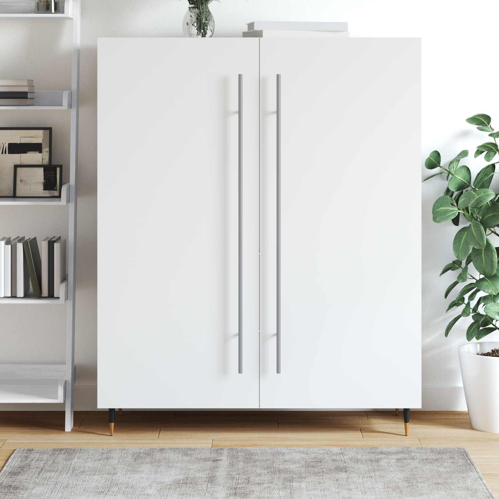 Kaappikahva 2 Pcs Hopea 900 Mm Ruostumaton Teräs