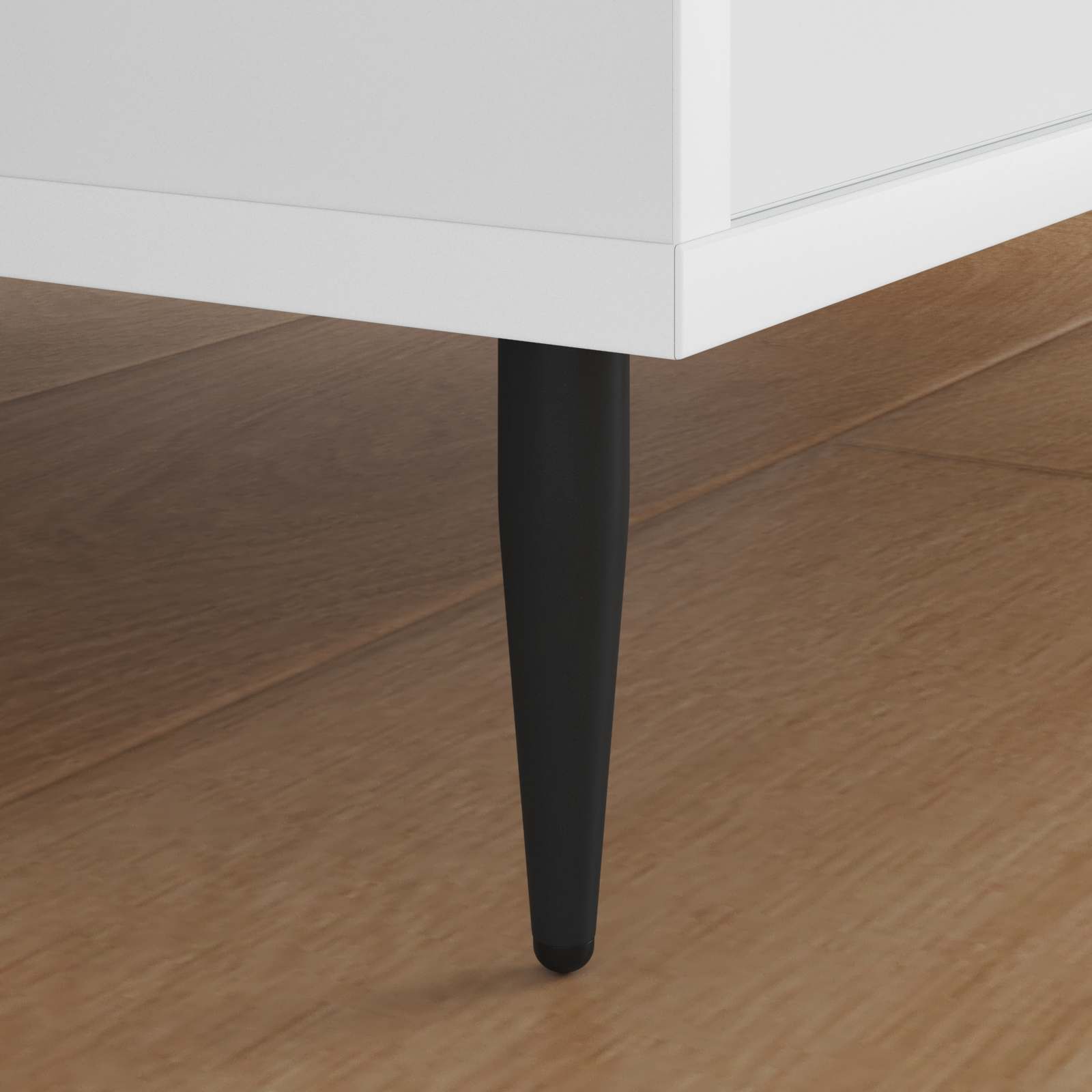Huonekalujalat 2 Pcs Musta Ø 40 X 98 Mm Rauta