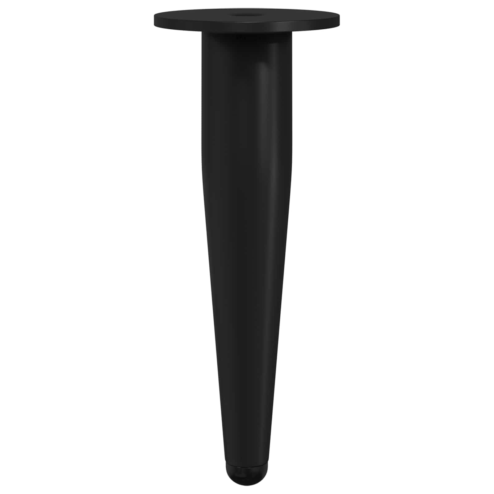 Huonekalujalat 2 Pcs Musta Ø 40 X 98 Mm Rauta