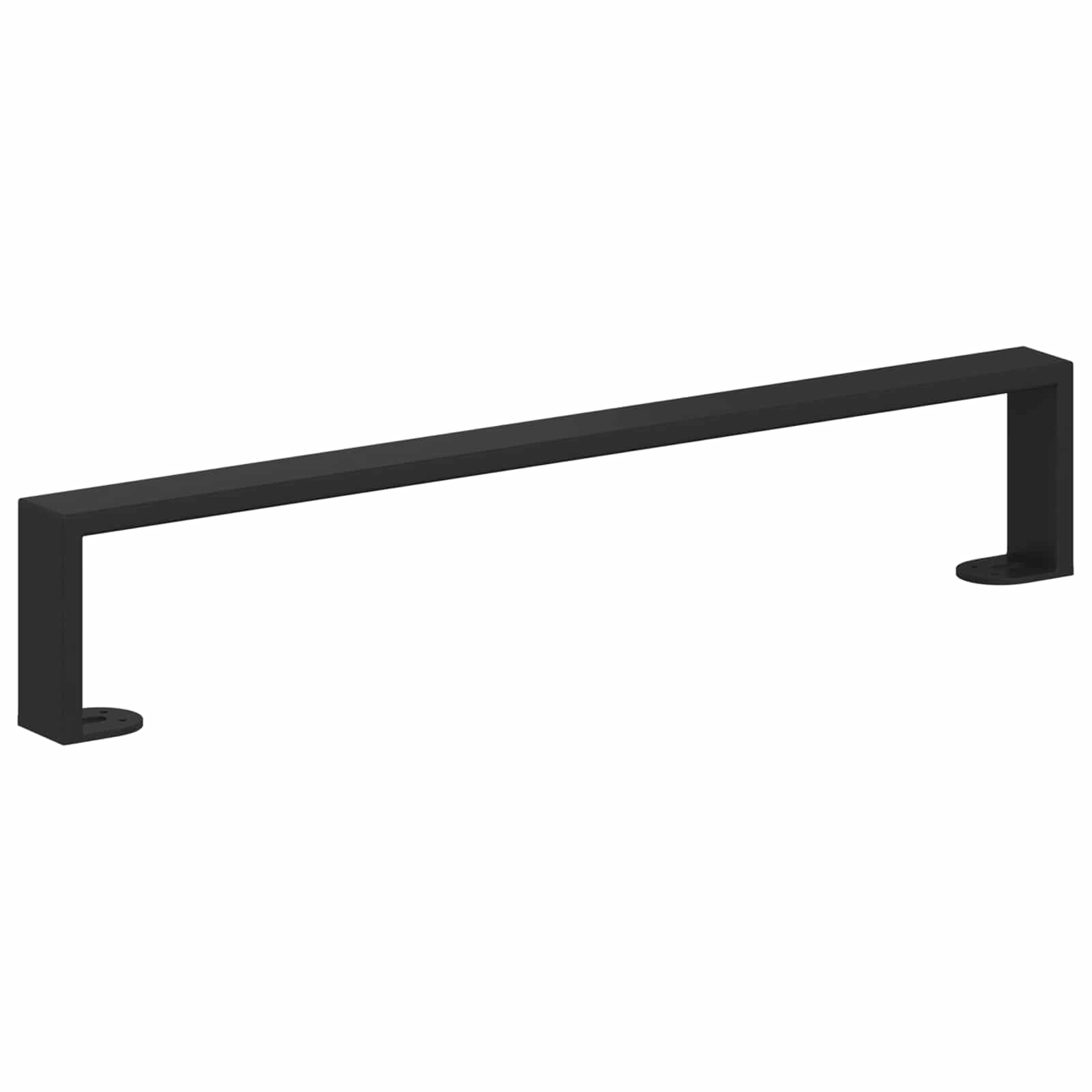 Huonekalujalat 2 Pcs Musta 546 X 40,5 X 100 Mm Rauta