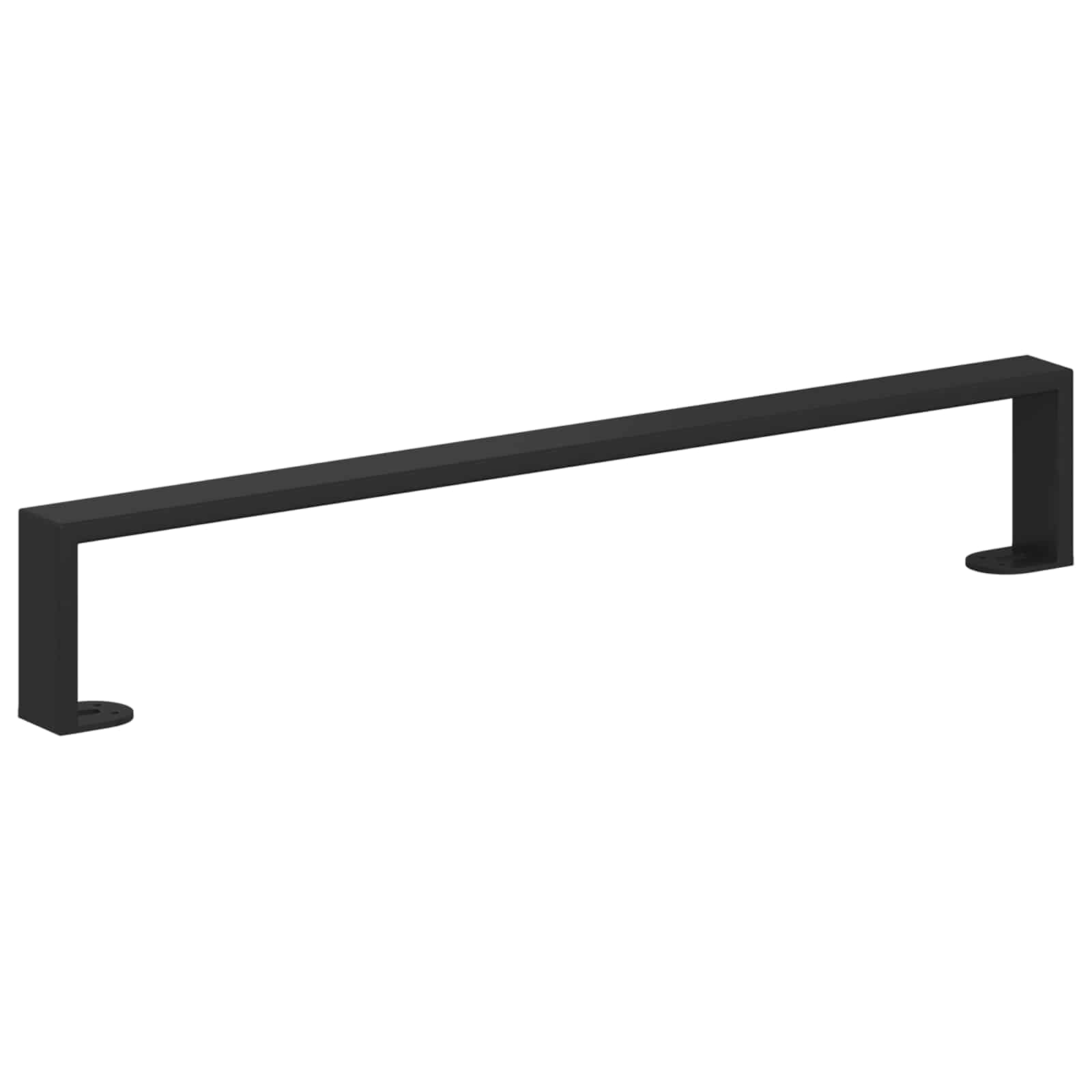 Huonekalujalat 12 Pcs Musta 596 X 40,5 X 100 Mm Rauta