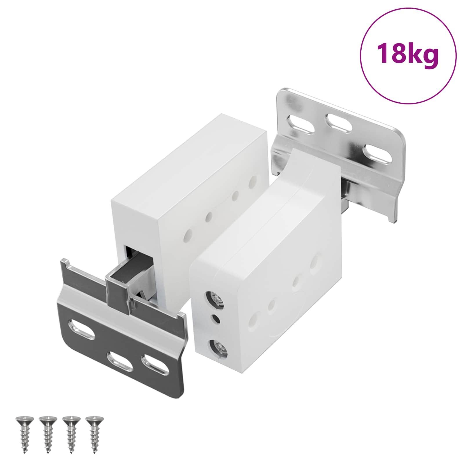 Kaapin Ripustuskiinnike 261 Pcs Valkoinen 70 X 48 X 19 Mm