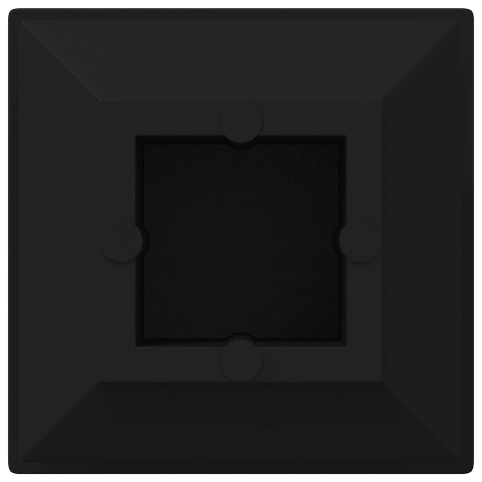 Päätykorkit 12 Pcs Musta 15 X 15 X 15 Mm Pp