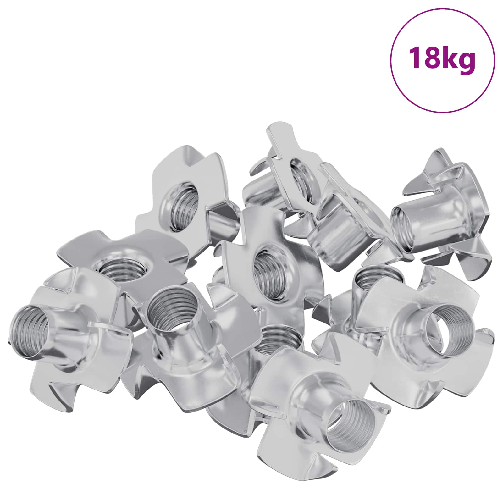 Lävistetty T-Pultti 7200 Pcs Hopea M6 Mm Teräs