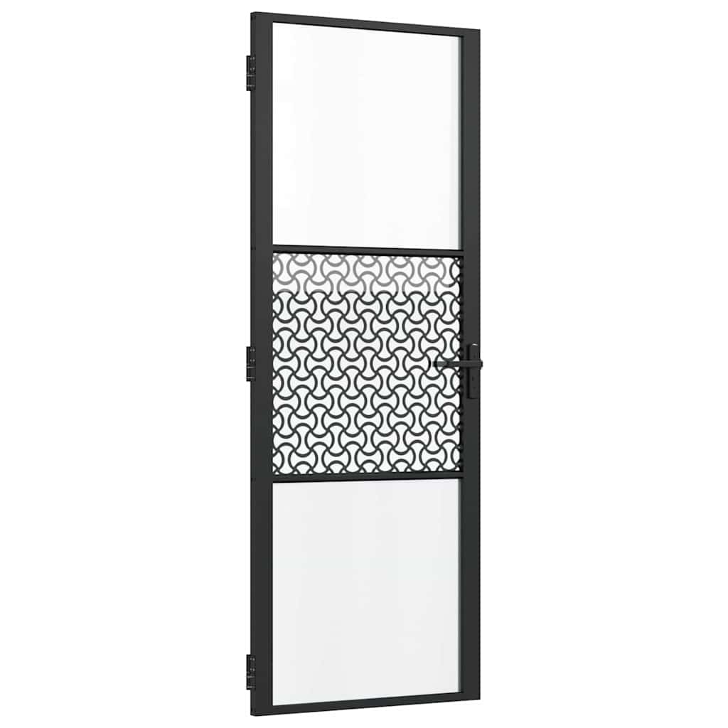 Lasiovi Viivakuvio Musta 76 X 3,5 X 201,5 Cm Alumiini