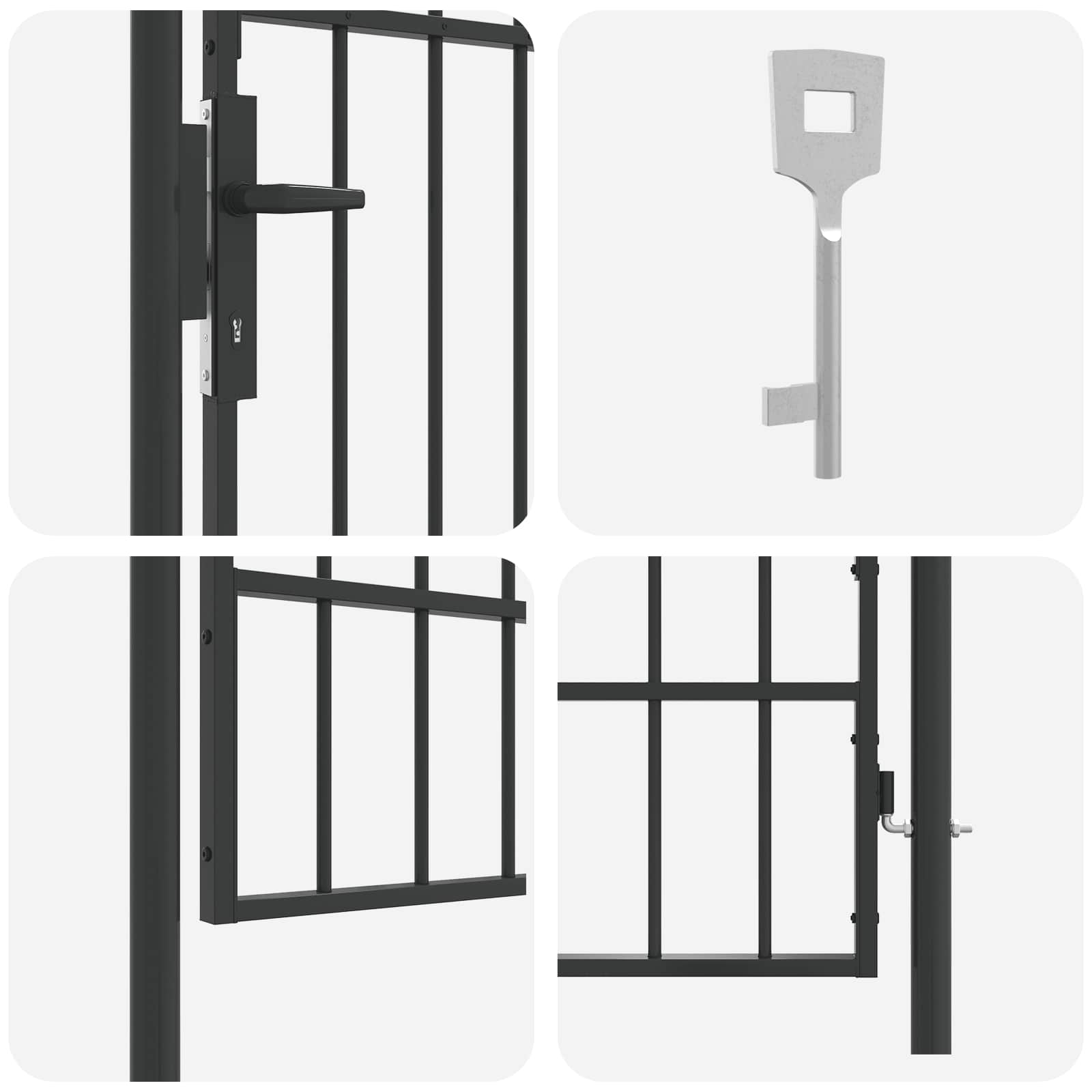 Aitausportti Boxtel 103 X 225 Cm Jauhemaalattu Teräs Harmaa
