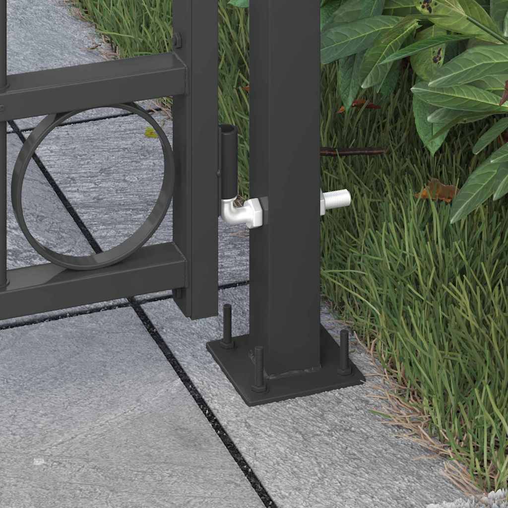 Aitalatu Assen 200 X 88 X 14 Cm Teräs Harmaa Lukittava