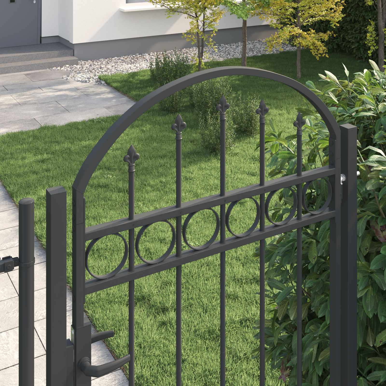 Aitausportti Assen 100 X 195 Cm Jauhemaalattu Teräs Harmaa