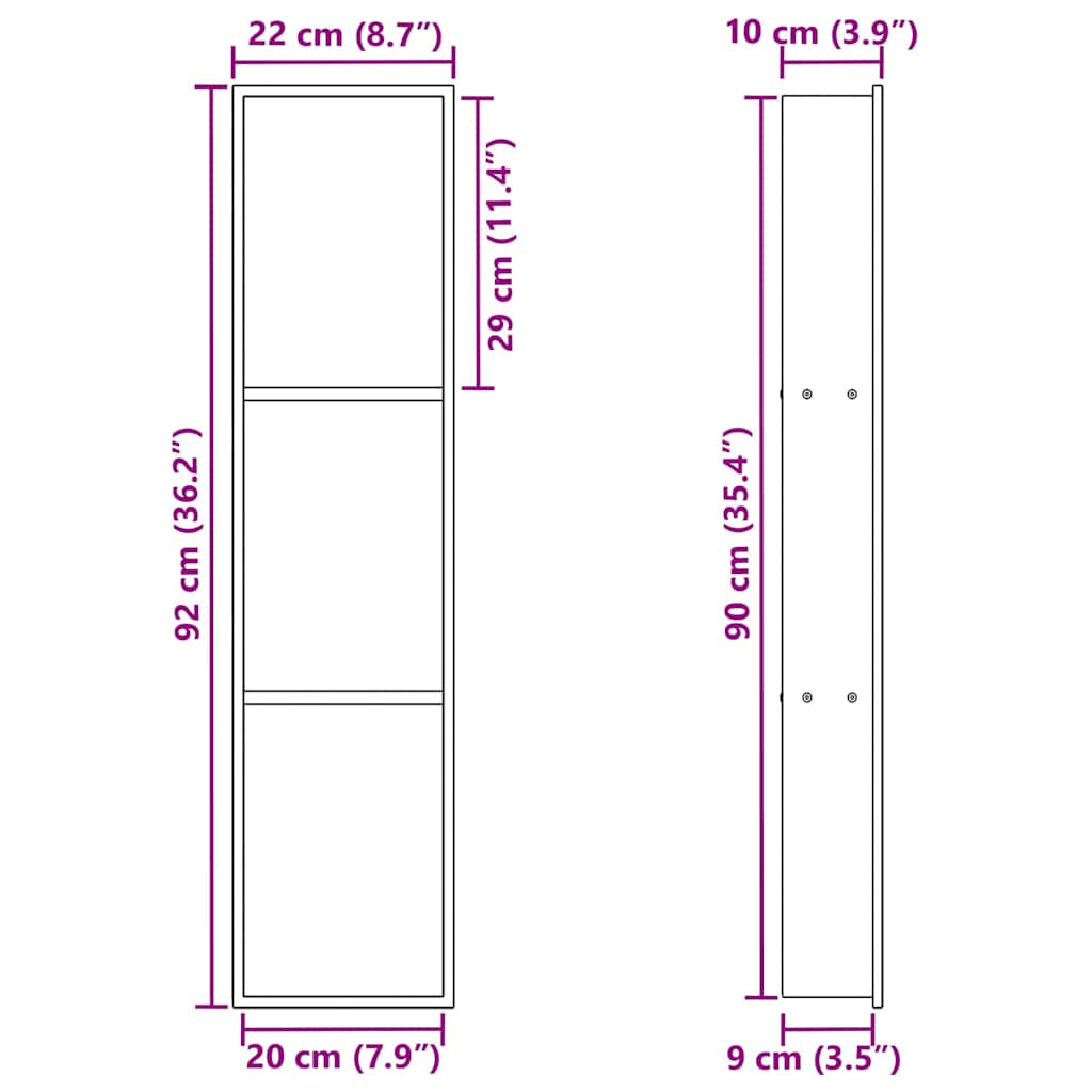 Suihkukuoppa Hopea 90 X 20 X 9,5 Cm Ruostumaton Teräs