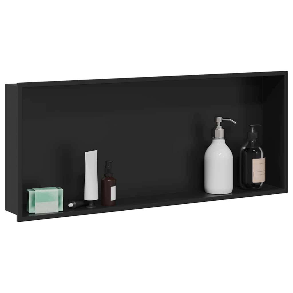 Suihkukuoppa Musta 75 X 30 X 9,5 Cm Ruostumaton Teräs