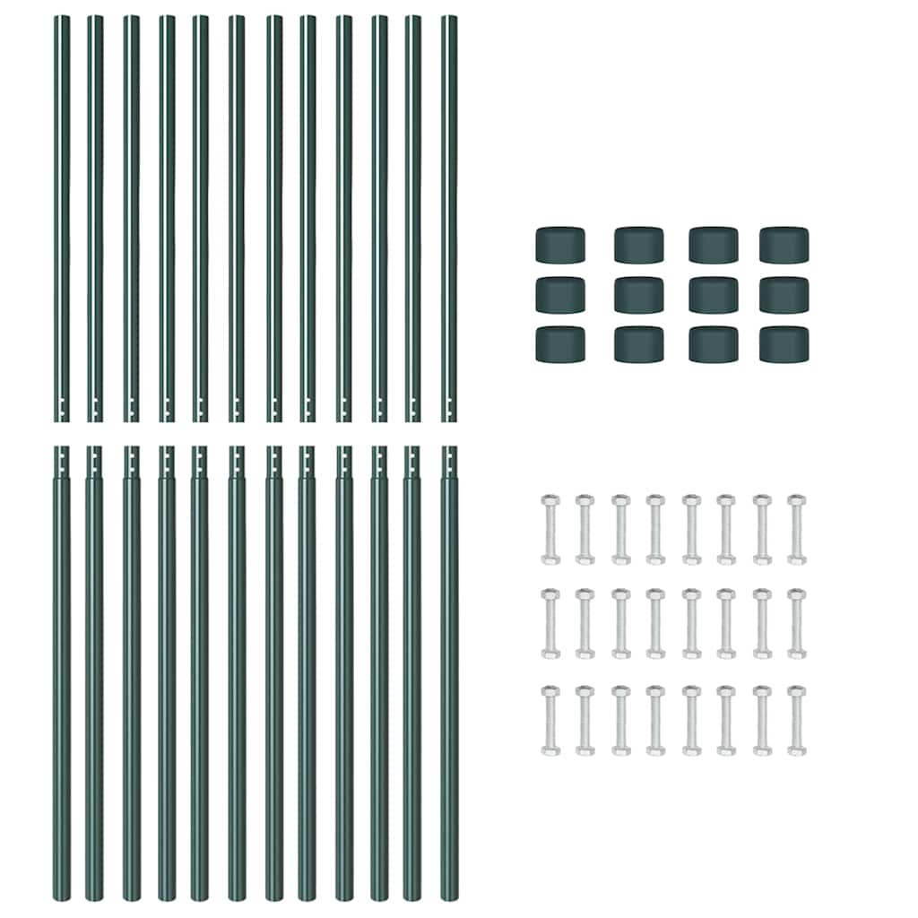 Aitalatu 12 Pcs Vihreä Jauhemaalattu Teräs