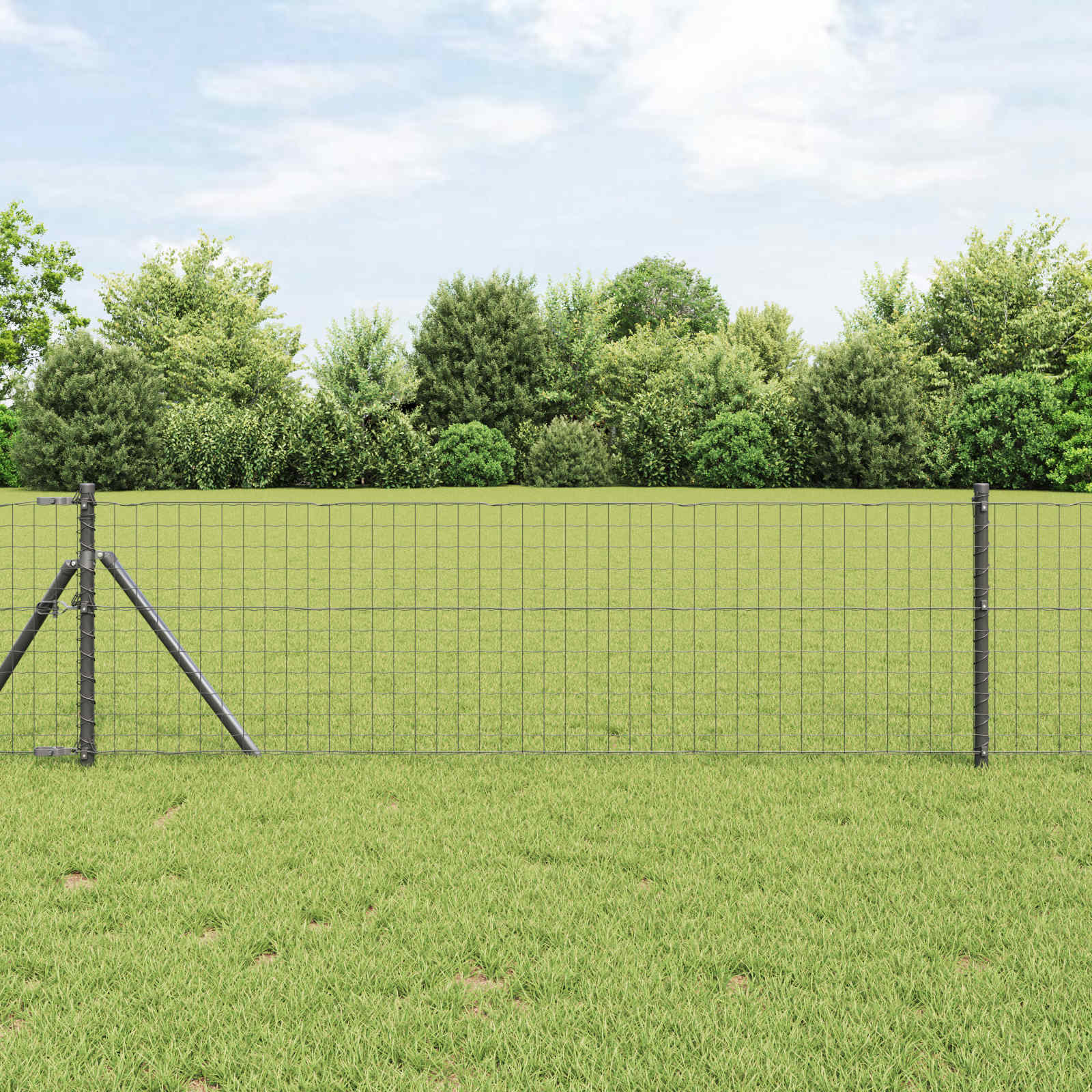 Aitalatu 12 Pcs Harmaa 90 Cm Jauhemaalattu Teräs