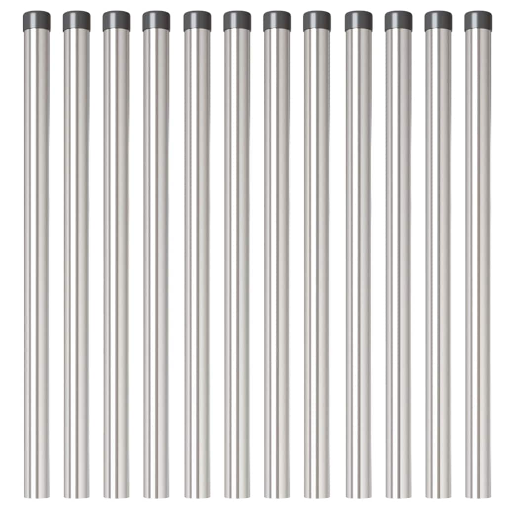 Aitalatu 12 Pcs Hopea 60 Cm Jauhemaalattu Teräs