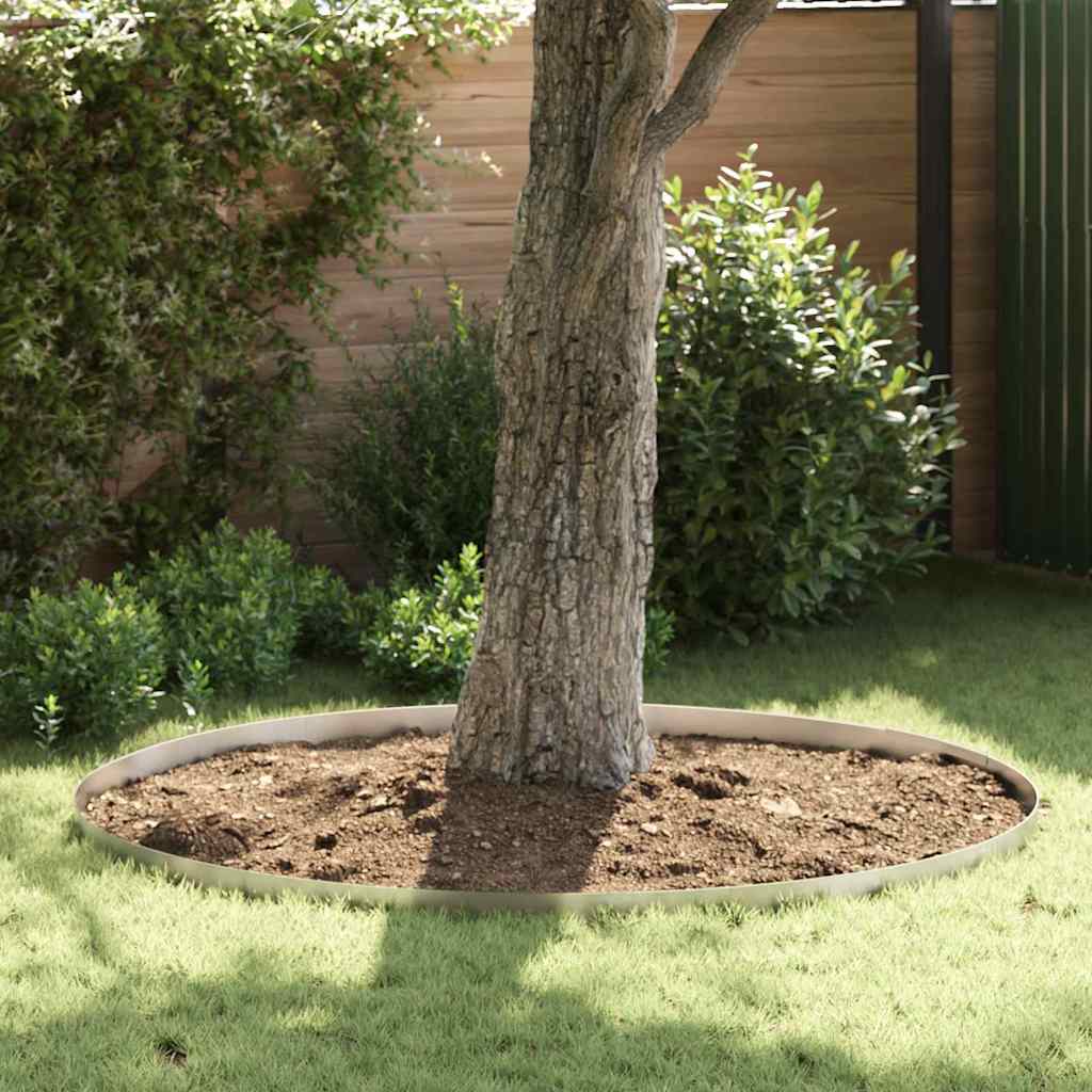 Nurmireunus 4 Pcs 450 X 0,05 X 10 Cm Ruostumaton Teräs Hopea