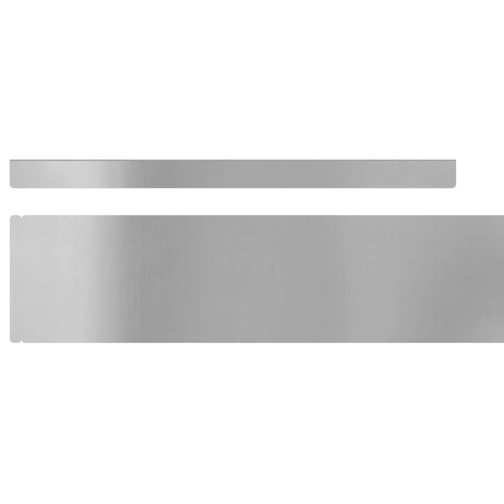Nurmireunus 4 Pcs 450 X 0,05 X 10 Cm Galvanoitu Teräs Hopea