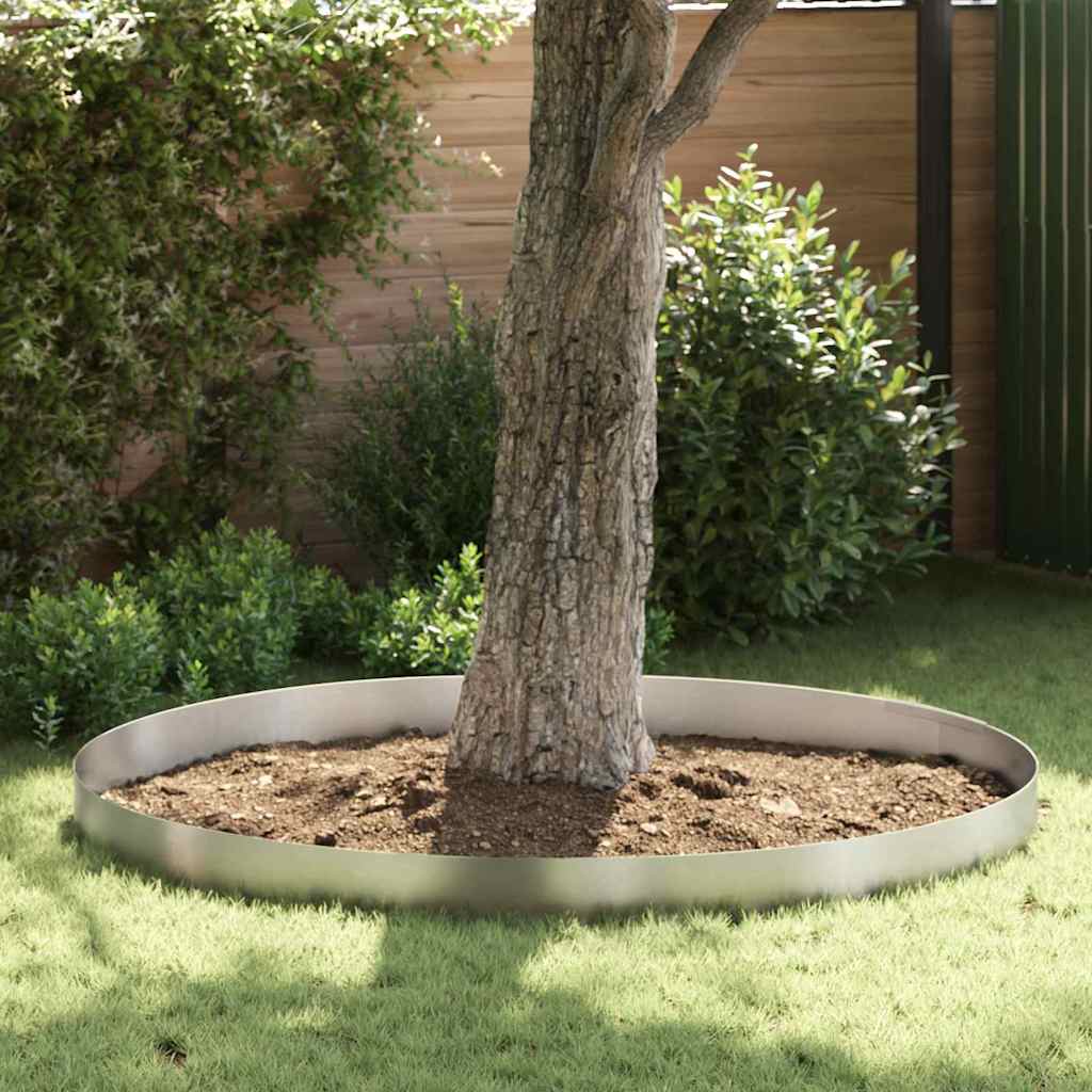 Nurmireunus 4 Pcs 450 X 0,05 X 20 Cm Ruostumaton Teräs Hopea