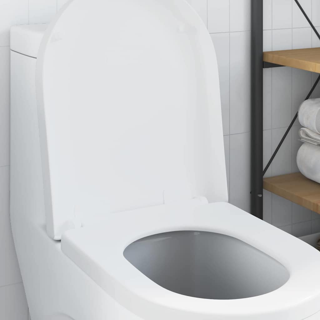 Wc-Istuin Säädettävä Valkoinen 48 X 36,5 X 4,5 Cm Polypropeeni