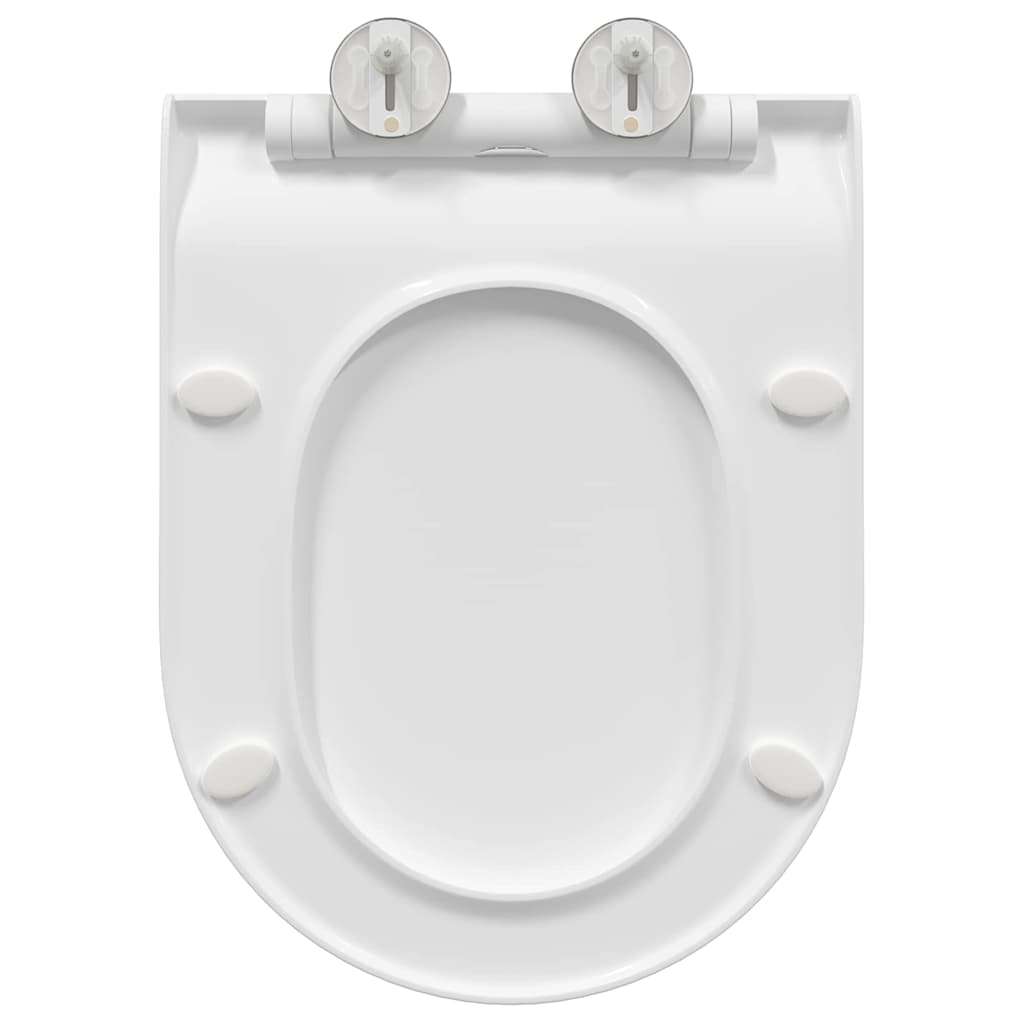Wc-Istuin Säädettävä Valkoinen 50 X 36,5 X 5 Cm Polypropeeni