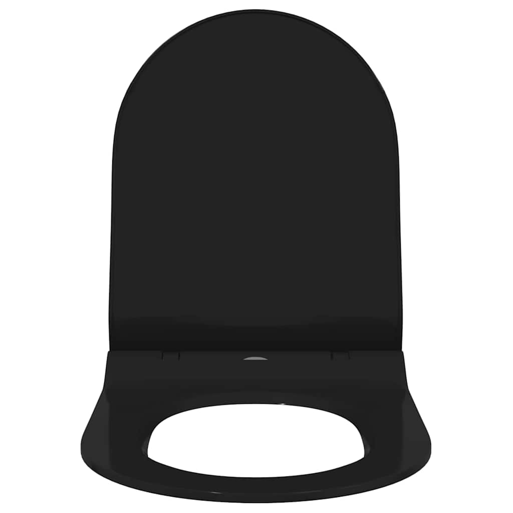 Wc-Istuin Säädettävä Musta 50 X 36,5 X 5 Cm Polypropeeni