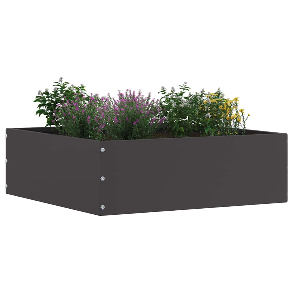 Nurmireunus 6 Pcs Musta 40 X 40 X 13 Cm Teräs
