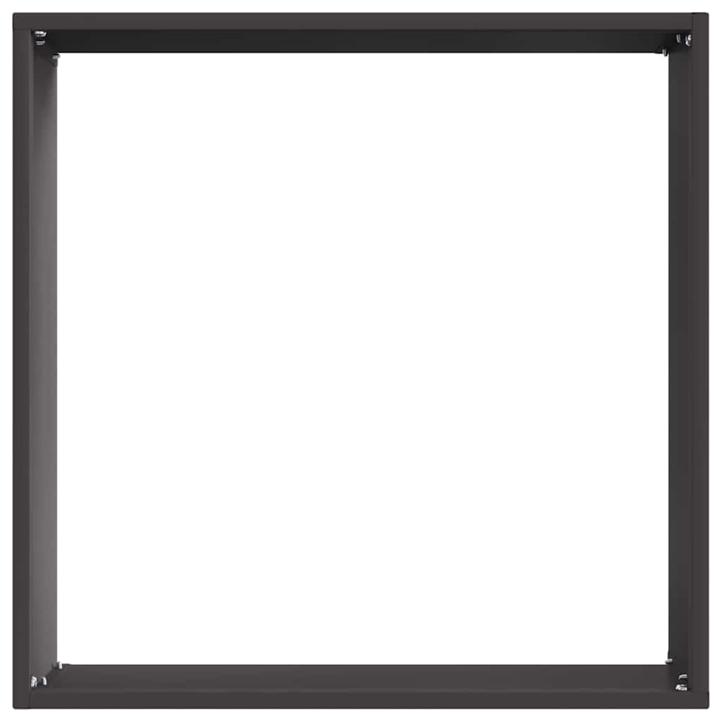 Nurmireunus 6 Pcs Musta 40 X 40 X 13 Cm Teräs