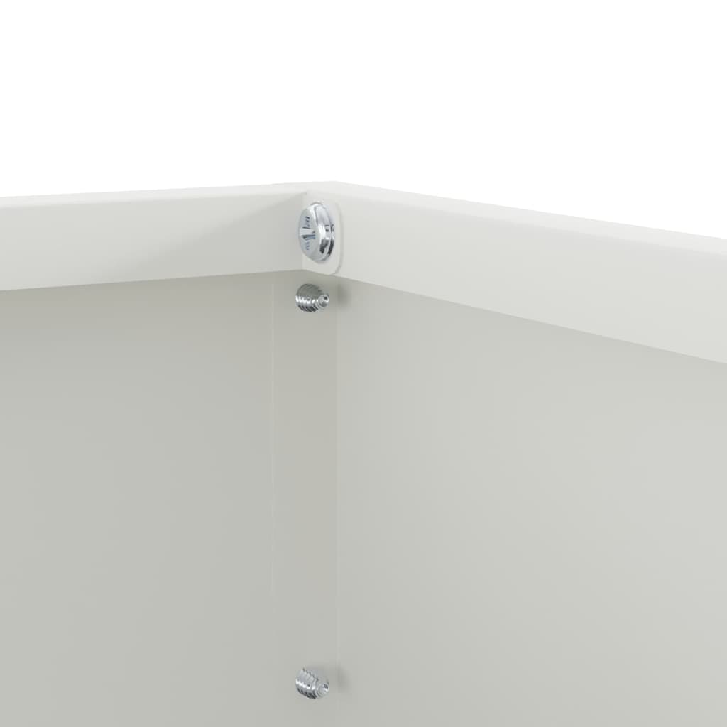 Nurmireunus 6 Pcs Valkoinen 40 X 40 X 13 Cm Teräs