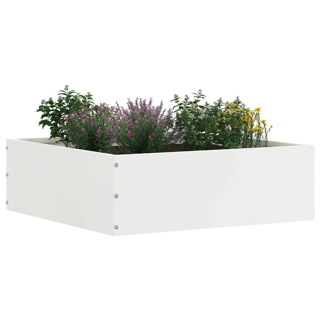 Nurmireunus 6 Pcs Valkoinen 40 X 40 X 13 Cm Teräs
